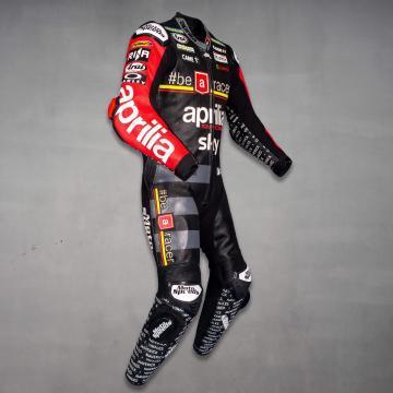 Manteau de moto Maverick Vinales Aprilia pour le GP britannique 2024