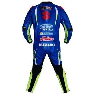 Maverick Vinales Combinaison Cuir Suzuki GSXR MotoGP 2016