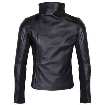Veste en cuir slim et élégant pour hommes
