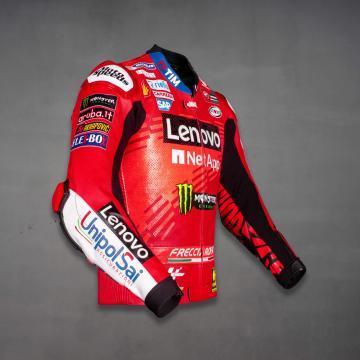 Veste en cuir de moto Francesco Bagnaia Ducati 2024