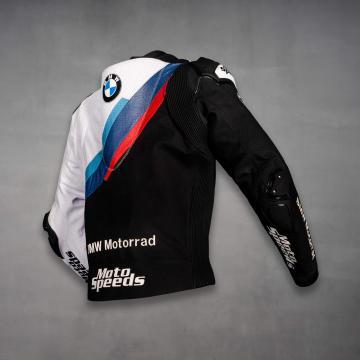 veste de biker en cuir BMW