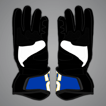 Gants de moto en cuir Brad Binder GP britannique 2024