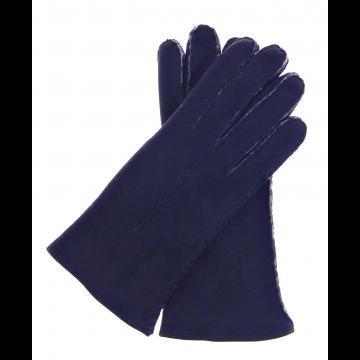 Gants en shearling d'agneau en daim pour femmes