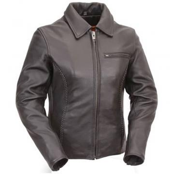 Veste de moto cruiser en cuir premium Naked