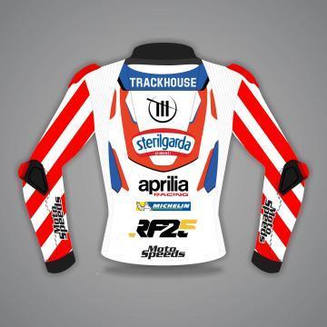 Veste de moto blanche Raul Fernandez Aprilia MotoGP 2024