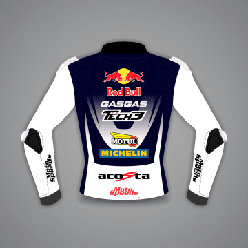 Veste en cuir Pedro Acosta Red Bull Racing Grand Prix de Grande-Bretagne 2024