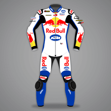 Brad Binder Red Bull Costume Blanc GP Britannique 2024
