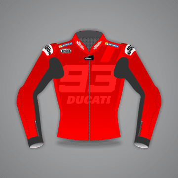 veste de biker en cuir rouge