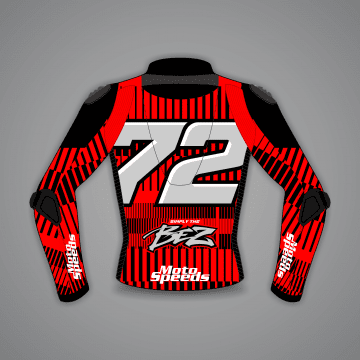 Veste de course rouge de Marco Bezzecchi - Essai d'hiver 2024