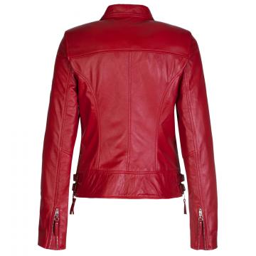 Veste en cuir vintage de motard