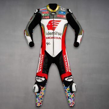 Takaaki Nakagami Veste en Cuir et Pantalon de Moto MotoGP 2022