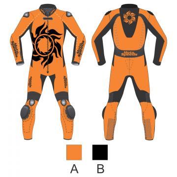 Veste en cuir tatouée