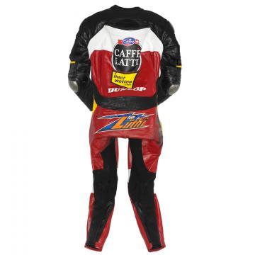 Combinaison en cuir noire Thomas Luthi Aprilia GP 2009