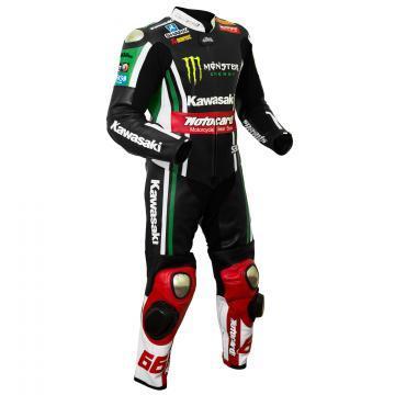 Tom Sykes Combinaison en Cuir Kawasaki 2015 WSBK