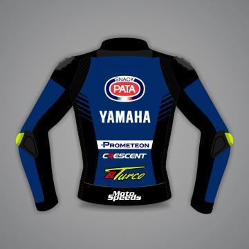 Veste de Moto Yamaha de Toprak Razgatlioglu Bleu WSBK 2023