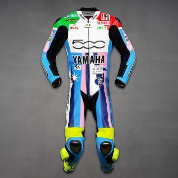 Vêtements en cuir réplica de Valentino Rossi Fiat 500 MotoGP 2007