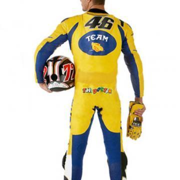 Combinaison de course de moto VR46 Team Jaune