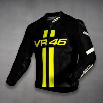Veste en cuir Valentino Rossi VR46 noire