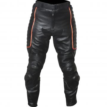 Pantalons de course en cuir pour moto