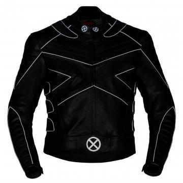 Veste en cuir de moto X-Men