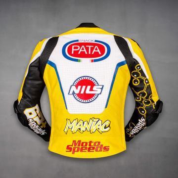 Veste de biker jaune Andrea Iannone Ducati SBK 2025