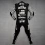 Costume de Motard Noir Aprilia Aleix Espargaro Essai d'hiver 2022 vue arrière