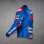 Alex Rins Blouson Cuir Suzuki GSXR MotoGP 2021 Vue de gauche