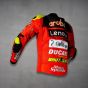 Blouson Ducati Cuir Alvaro Bautista WSBK 2023 vue du côté gauche