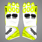 Gants de moto blancs
