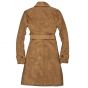 trench en cuir femme