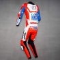 costume en cuir motogp 2017 Andrea Dovizioso Ducati Vue arrière gauche