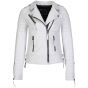 Veste En Cuir Matelasse Femme Blanche