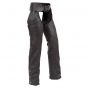 Cuir Noir Chaps de Motard