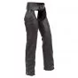 Cuir Noir Chaps de Motard