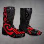 Bottes Moto Noires et Rouges