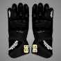 Gants de motard noirs