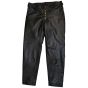 Pantalons en cuir noirs