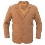 Blazer en cuir pour homme marron