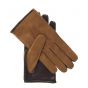Gants En Cuir brun