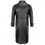 Manteau Long Homme Cuir Noir