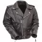 Veste en cuir de moto pour hommes