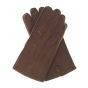 Gants Cuir Brun Homme