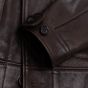 Veste Cosaque Cuir Marron manchette