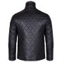 Diamant Veste En Cuir Avec Col Fourrure Homme