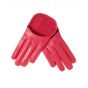 Gants En Cuir rouge