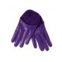 Gants En Cuir Violet