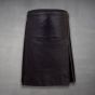 kilt en cuir noir pour hommes