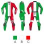Costume De Moto Italy Drapeau