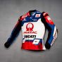 Blouson Moto Cuir Ducati Johann Zarco MotoGP 2022 vue de gauche