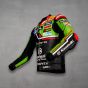 Veste Cuir Moto Kawasaki Jonathan Rea WSBK 2023 vue de gauche